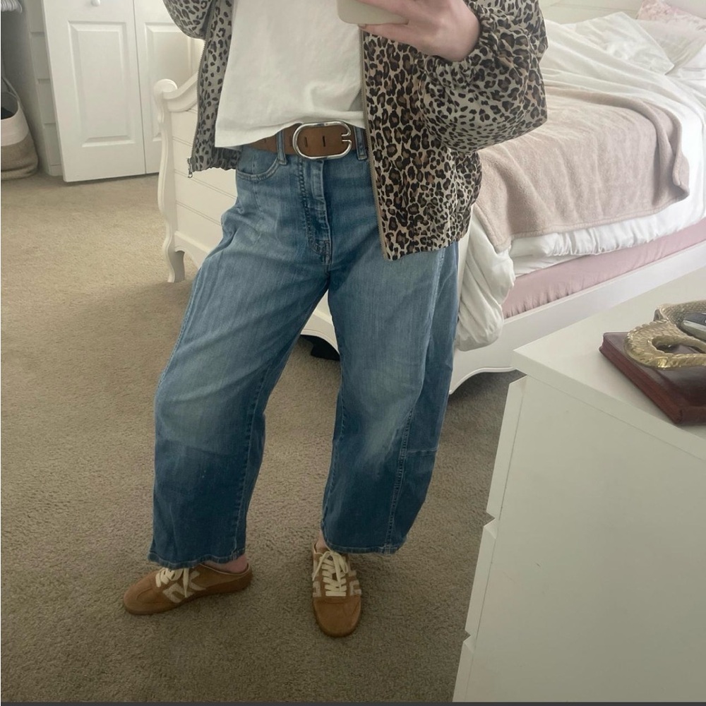 Anthropologie Blue Wide-Leg Jeans